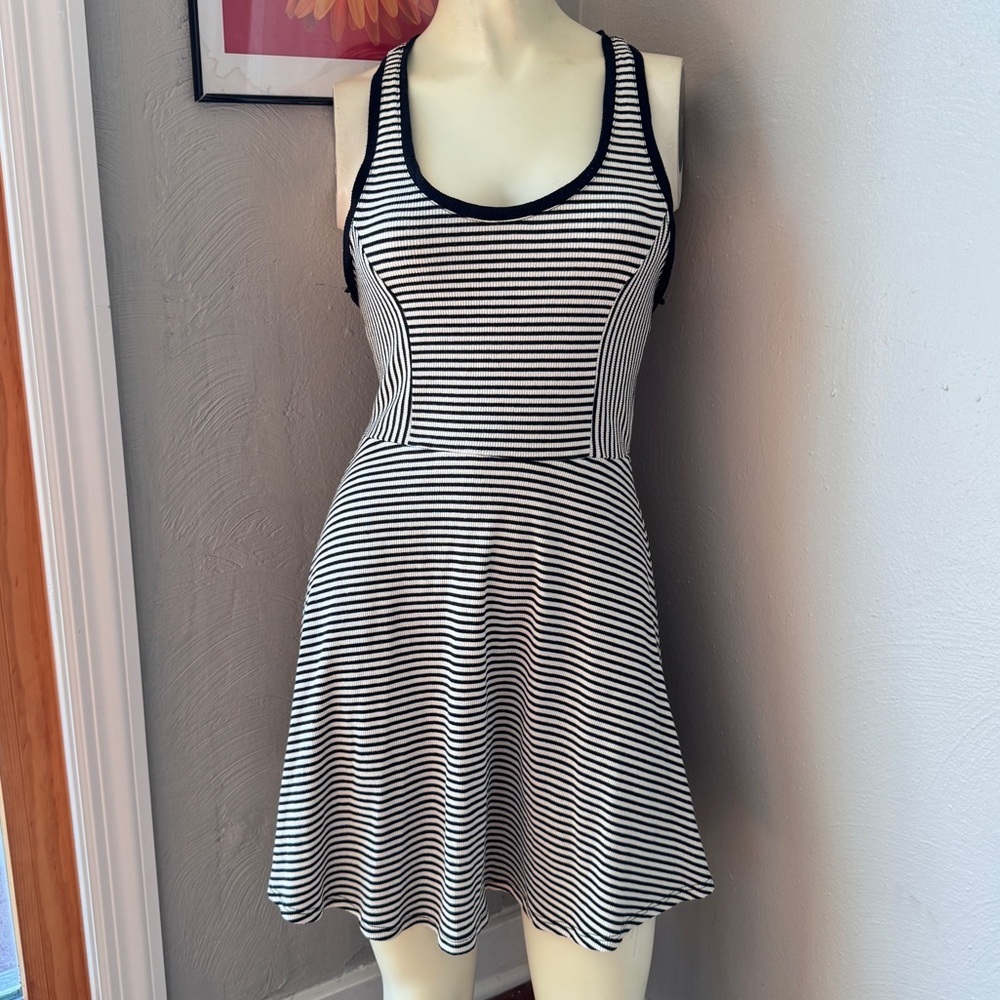 One clothing striped racerback dress